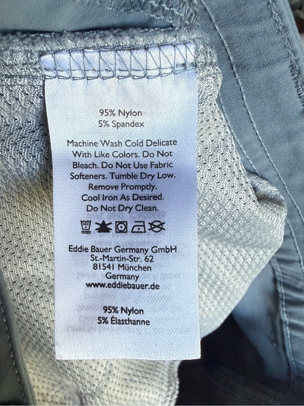 Eddie Bauer Women’s or Girl’s First Ascent Gray Blue Quick Dry Cargo Pants, 0 - Picture 6 of 11